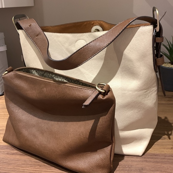 Joy Susan Classic HOBO Handbag Ivory - Picture 8 of 12